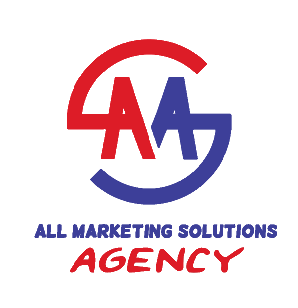 All Marketing Solutions Agency blue red logo
