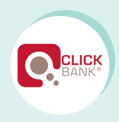 clickbank white circle green back