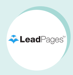 leadpages white circle green back