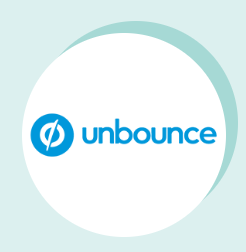 unbounce white circle green back